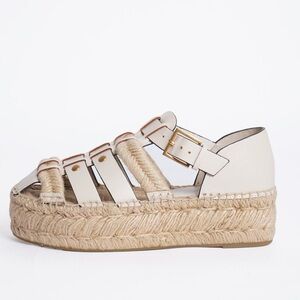 Tory Burch Fisherman Platform Espadrille Size8.5